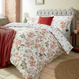 Laura Ashley Lewcombe Duvet Set, Super King, Terracotta