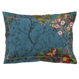 Timorous Beasties Bloomsbury Garden Duvet Set, Super King, Teal - thumbnail 2