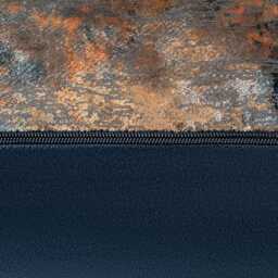 Scatter Box Francium Metallic Velvet Cushion, Navy - thumbnail 3