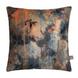 Scatter Box Francium Metallic Velvet Cushion, Navy