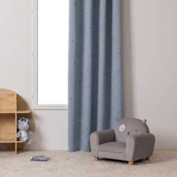 Atmosphera Kids Glow Dino Blackout Curtain, Light Blue - thumbnail 2