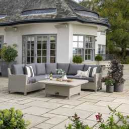 Kettler Palma Rattan Garden Sofa Set, 7 Seater, Grey - thumbnail 4