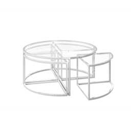 Casa Omari Glass Grande Nest of Coffee Tables - thumbnail 1