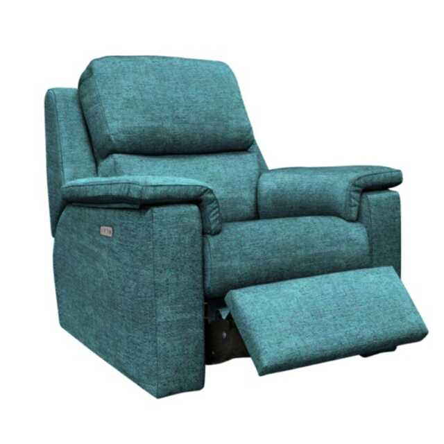 G Plan Harper Fabric Power Recliner Armchair, Mamas Ocean - image 1