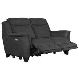 Parker Knoll Manhattan 2 Seater Power Recliner Leather Sofa, Oxford Winter Lake