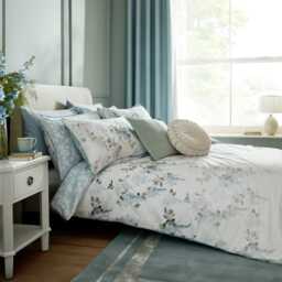 Laura Ashley Mirabelle Duvet Set, Single, Pale Seaspray