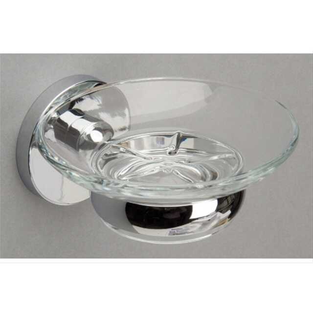 Miller Lily Soap Dish & Holder, Chrome