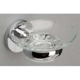 Miller Lily Soap Dish & Holder, Chrome