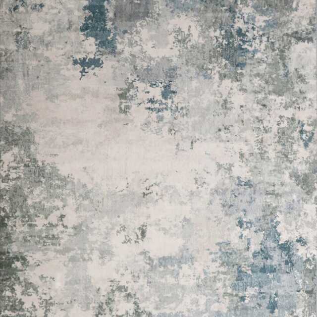 Frith Rugs Kaydon Washable Woven Rug, 230cm x 160cm, Grey & Blue Abstract Pattern - image 1
