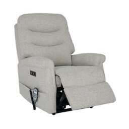 Celebrity Hollingwell Petite Power Recliner Cloud Zero Fabric Armchair, Elgin Oyster