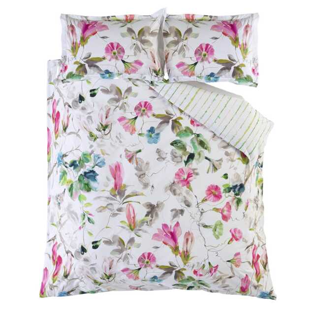 Designers Guild Japanese Magnolia Duvet Set, King, Fuchsia - image 1