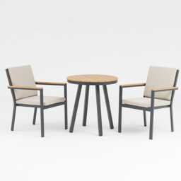 Nova Heidi Aluminium Garden Bistro Set, 2 Seater, White