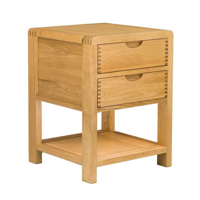 Ercol Bosco 2 Drawer Bedside Cabinet - image 1