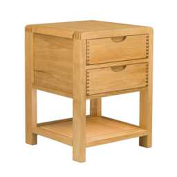 Ercol Bosco 2 Drawer Bedside Cabinet - thumbnail 1
