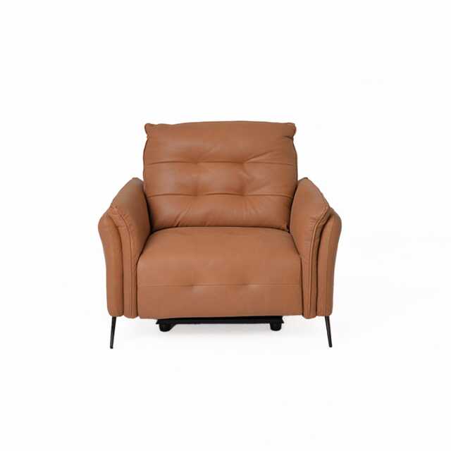 Italia Living Bolzano Leather Power Recliner Armchair, Brown - image 1