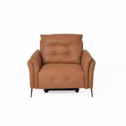 Italia Living Bolzano Leather Power Recliner Armchair, Brown