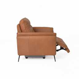 Italia Living Bolzano Leather Power Recliner Armchair, Brown - thumbnail 3