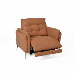 Italia Living Bolzano Leather Power Recliner Armchair, Brown - thumbnail 2
