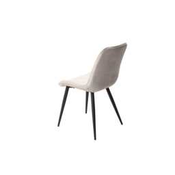 Casa Angelo Diamond Fabric Dining Chairs, Set of 2, Natural - thumbnail 3