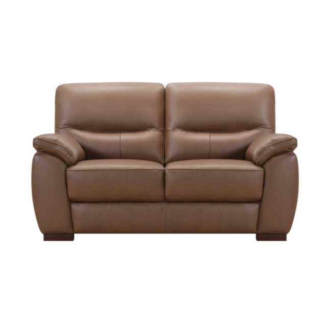Casa Melody 2 Seater Leather Sofa, Rangers Tan - image 1