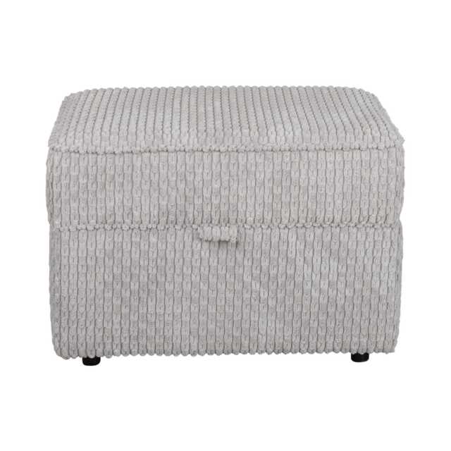 Casa Larry Plain Storage Fabric Footstool - image 1