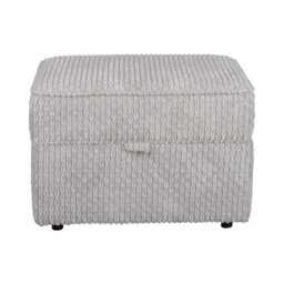 Casa Larry Plain Storage Fabric Footstool - thumbnail 1