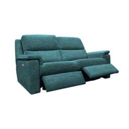 G Plan Harper 3 Seater Fabric Power Recliner Sofa, Mamas Ocean - thumbnail 2