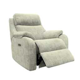 G Plan Kingsbury Power Fabric Recliner Armchair, Aerial Vista - thumbnail 2
