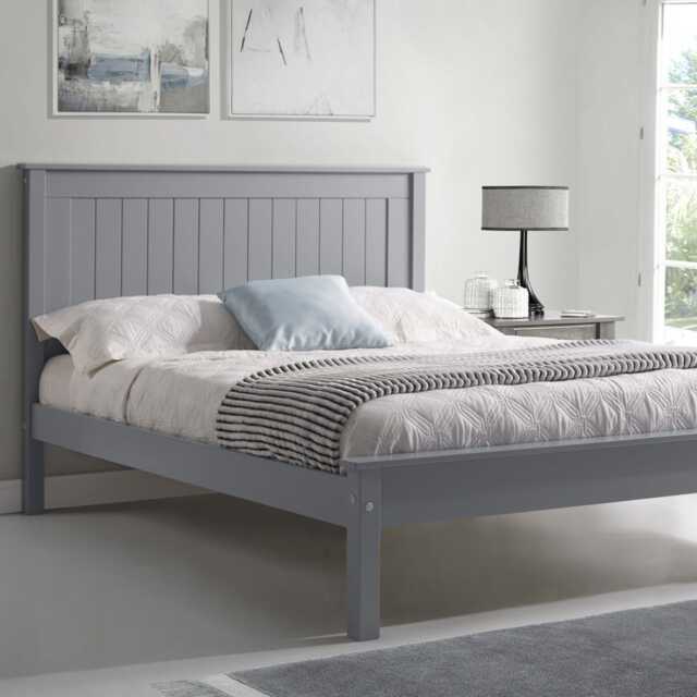 Casa Lily Low Foot End Frame, Single, Grey - image 1