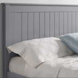 Casa Lily Low Foot End Frame, Single, Grey - thumbnail 3