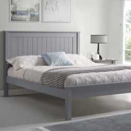 Casa Lily Low Foot End Frame, Single, Grey - thumbnail 1