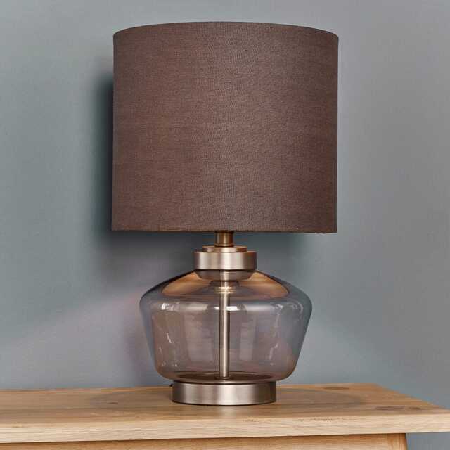 Endon Zen Table Lamp, Grey Smoke - image 1