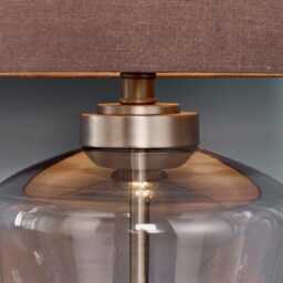 Endon Zen Table Lamp, Grey Smoke - thumbnail 2