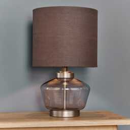 Endon Zen Table Lamp, Grey Smoke - thumbnail 1