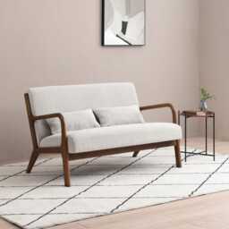Casa Danna Fabric 2 Seater Sofa, Leto Natural - thumbnail 1