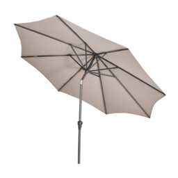 Pacific Lifestyle Riva Weather Resistant Parasol with Tilt, 3m, Round, Taupe - thumbnail 3