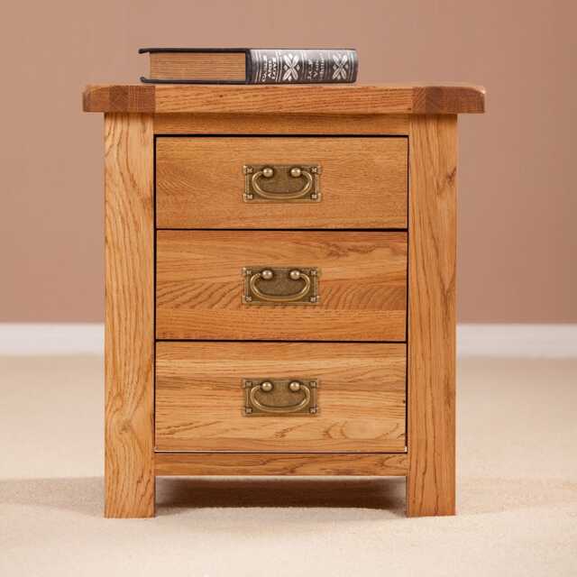 Casa Seville 3 Drawer Bedside Cabinet - image 1