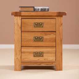 Casa Seville 3 Drawer Bedside Cabinet - thumbnail 1