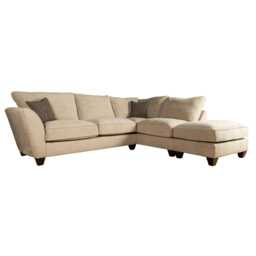 Casa Carlos Left Hand Facing Corner Fabric Sofa with Footstool - thumbnail 2