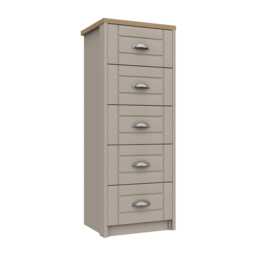 Casa Valencia 5 Drawer Tallboy Chest of Drawers - thumbnail 1
