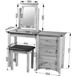 Casa Toulouse Dressing Table - thumbnail 2