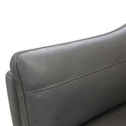 Casa Austin Leather Armchair, Charcoal - thumbnail 3