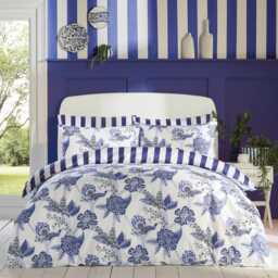 Cath Kidston Doodles & Daydreams Duvet Set, King, Royal Blue - thumbnail 1
