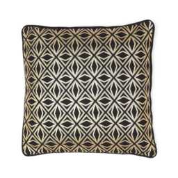 Paul Moneypenny Metallic Strut Cushion, Black & Gold