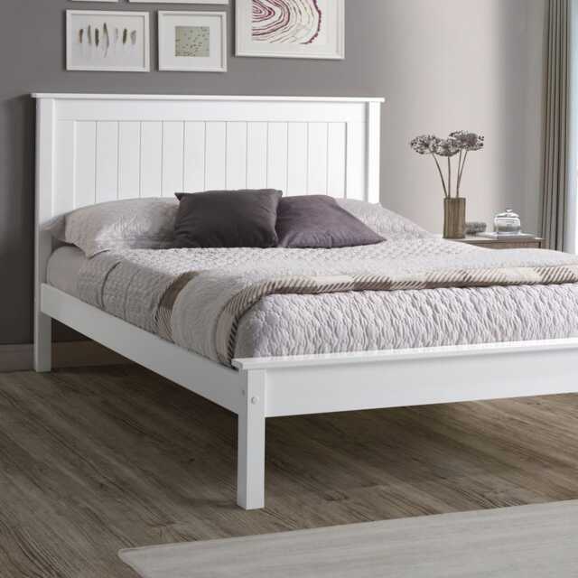 Casa Lily Low Footend Frame, Single, White - image 1