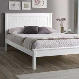 Casa Lily Low Footend Frame, Single, White - thumbnail 1