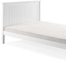 Casa Lily Low Footend Frame, Single, White - thumbnail 2