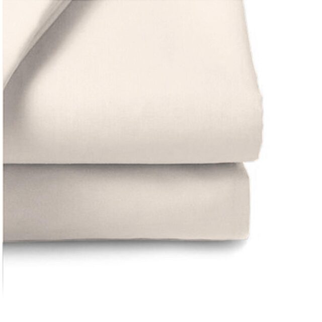 Belledorm 200 Thread Count Flat Sheet, Single, Ivory