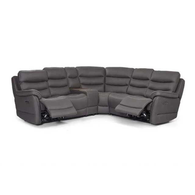 La-Z-Boy Anderson Power Recliner Fabric Corner Sofa, Altara Charcoal - image 1
