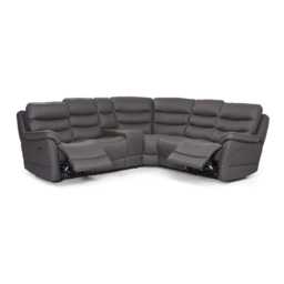 La-Z-Boy Anderson Power Recliner Fabric Corner Sofa, Altara Charcoal - thumbnail 1